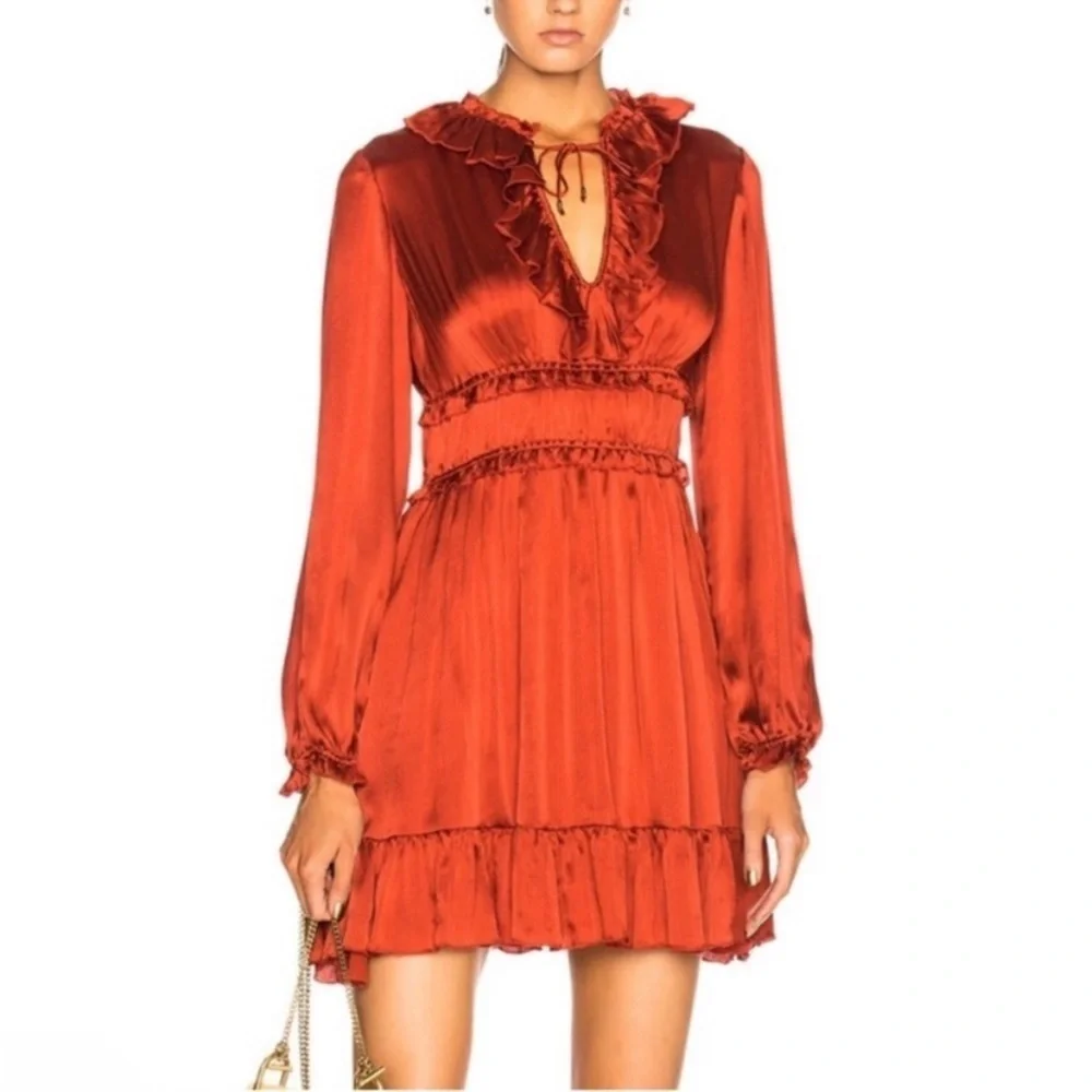 Ulla Johnson Callista silk ruffle dress 17493